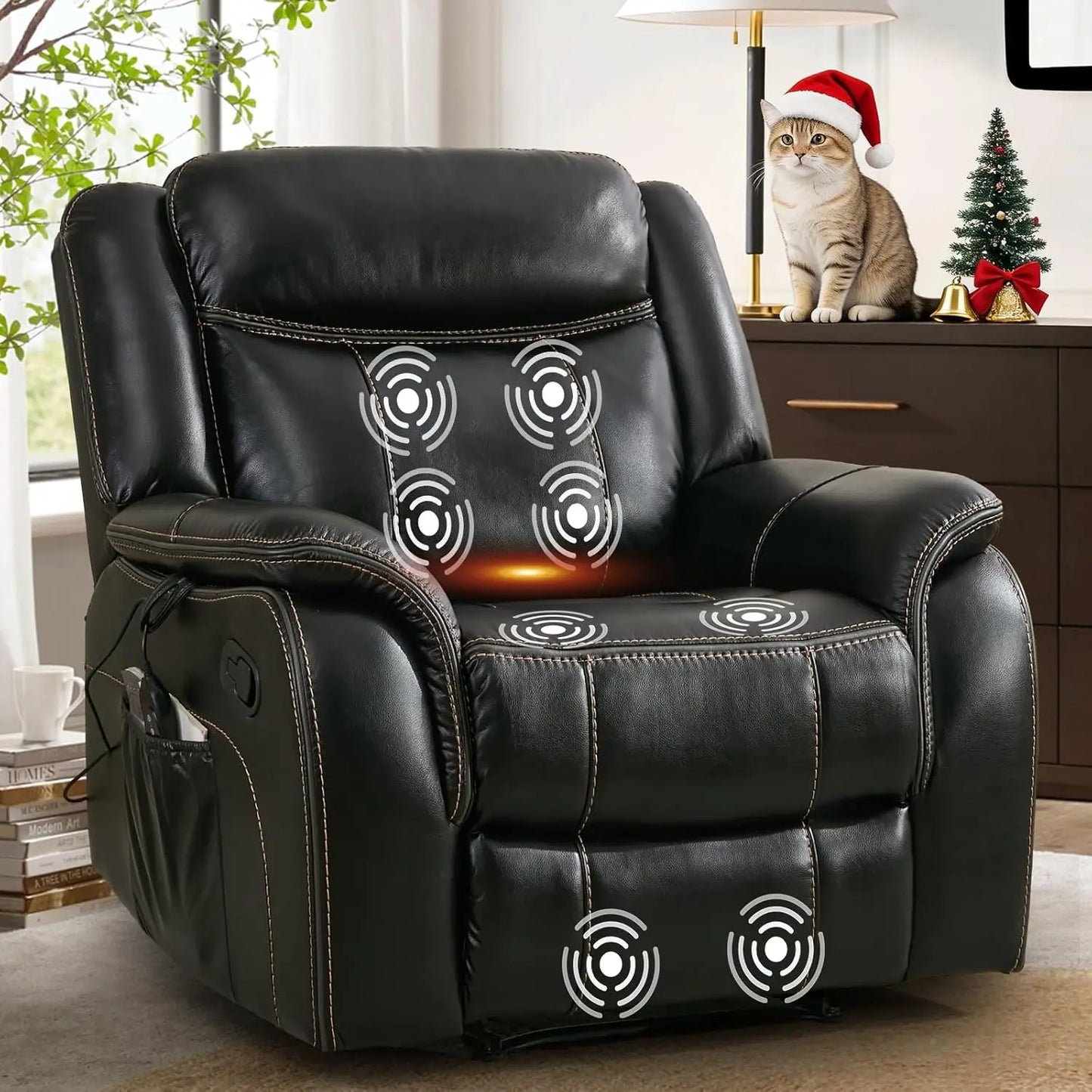 Chengwei Massage Recliner Chair With Heat And Faux Leather