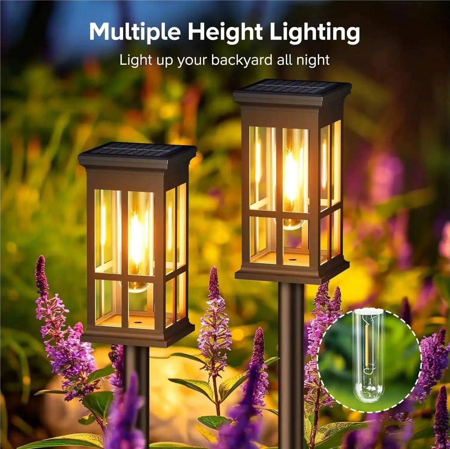 Solar Pathway Light Outdoor Lamp Waterproof Landscape Lighting for Garden