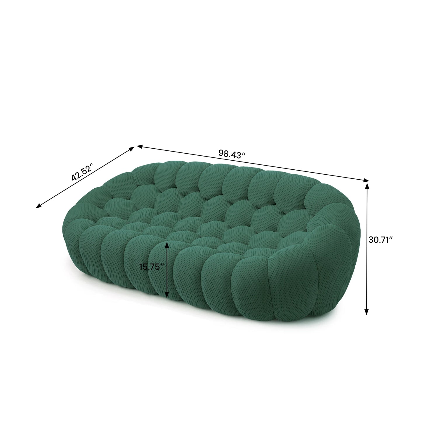 Sdorens Curved 3D Honeycomb Mesh Fabric Bean Bag Sofa