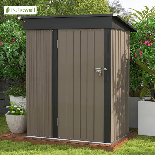 Victone Patiowell Outdoor Storage Shed With Lockable Door