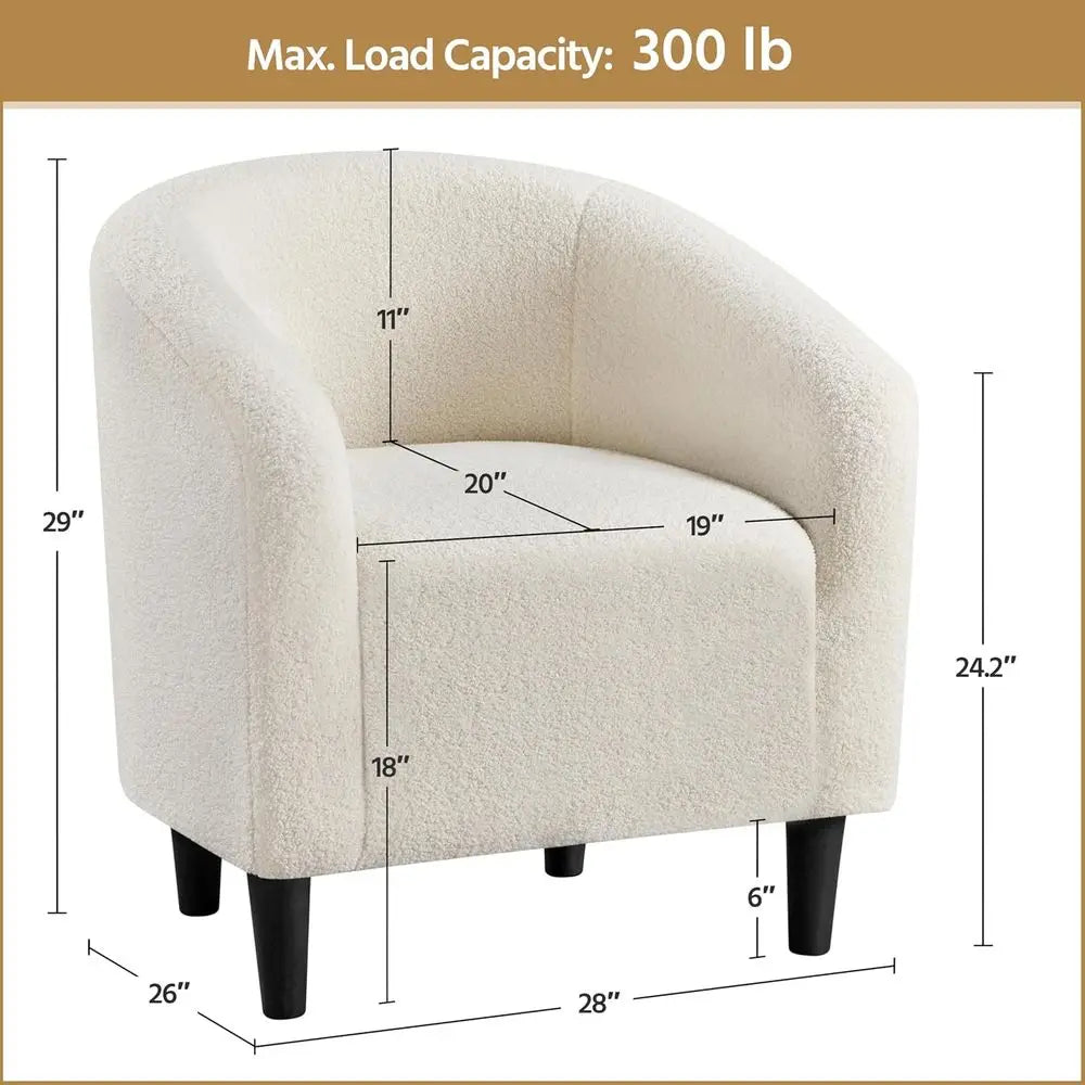 LISM Barrel Accent Chairs Set Of 2 For Living Room