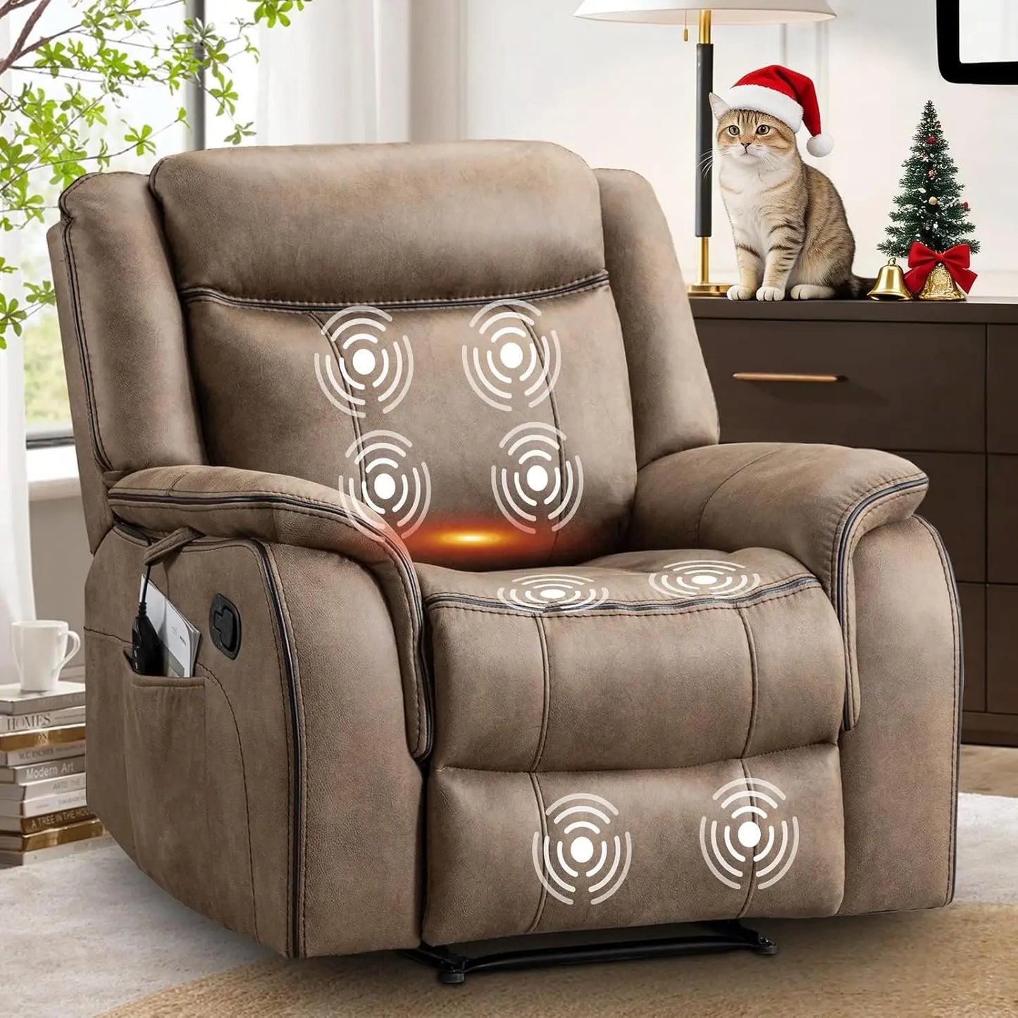 Chengwei Massage Recliner Chair With Heat And Faux Leather