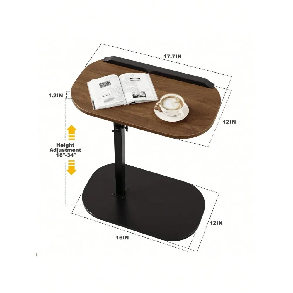 XMSJ Swivel Top C Table for Home Office Corners Modern