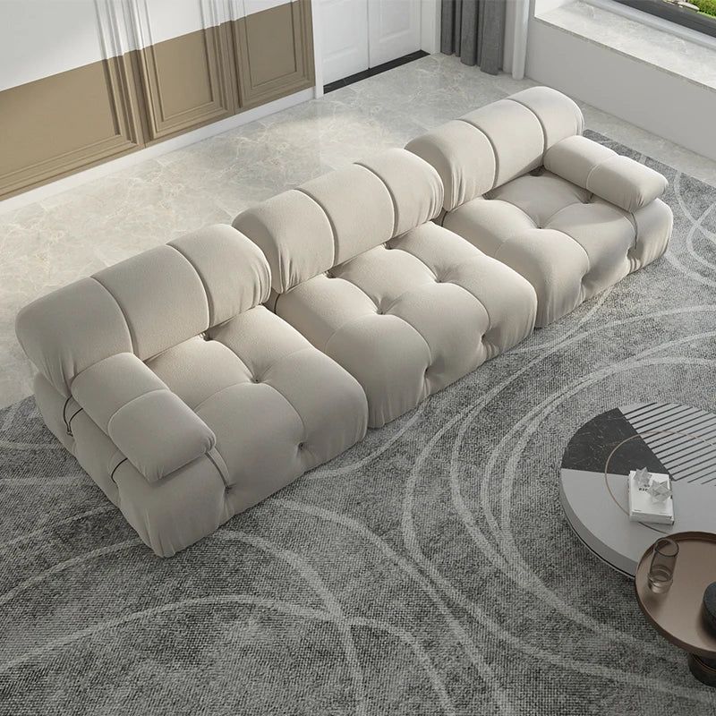 Sdorens Modern Minimalist Velvet Modular Sectional Sofa Set