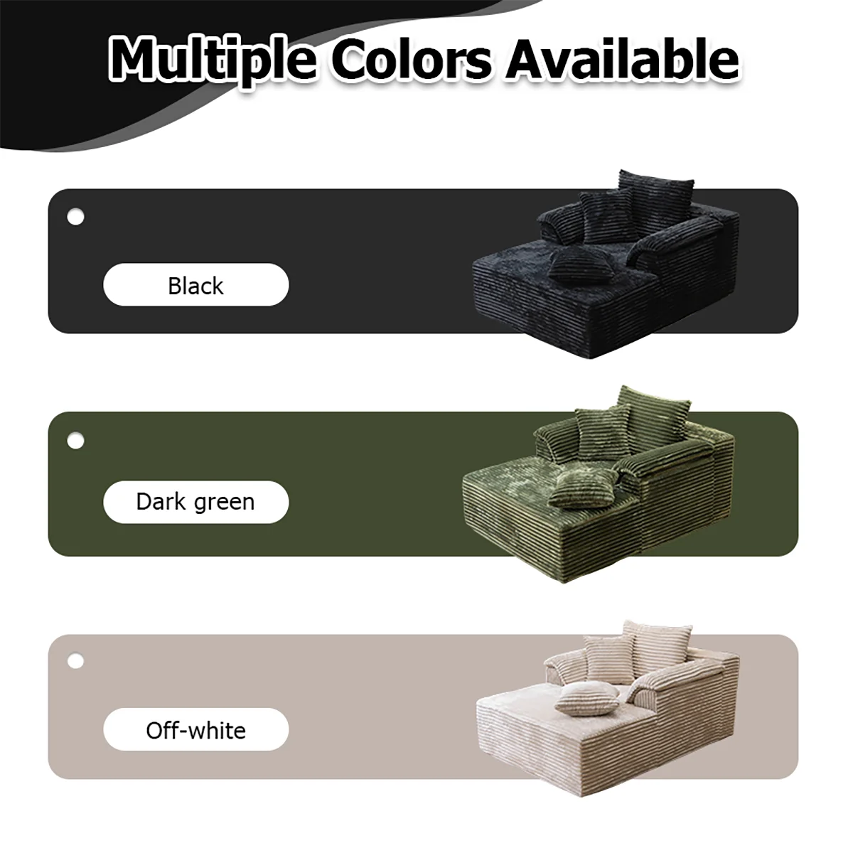 Minimalist Single Sofa Bed For Living Room Bedroom Cushions Included