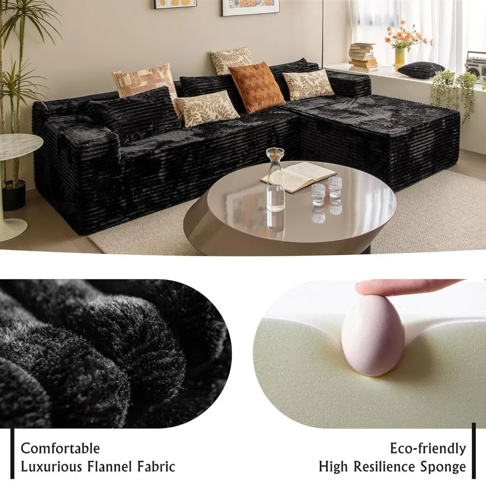 Cloud Sectional Sofa With L Shaped Chaise Modern Modular Design