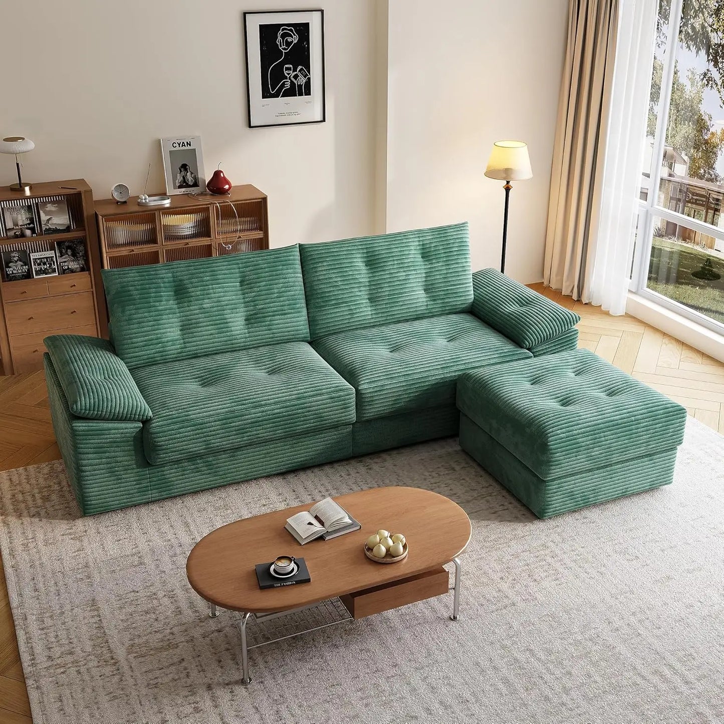 Compressed Convertible Sofa Bed Customized No Assembly Required