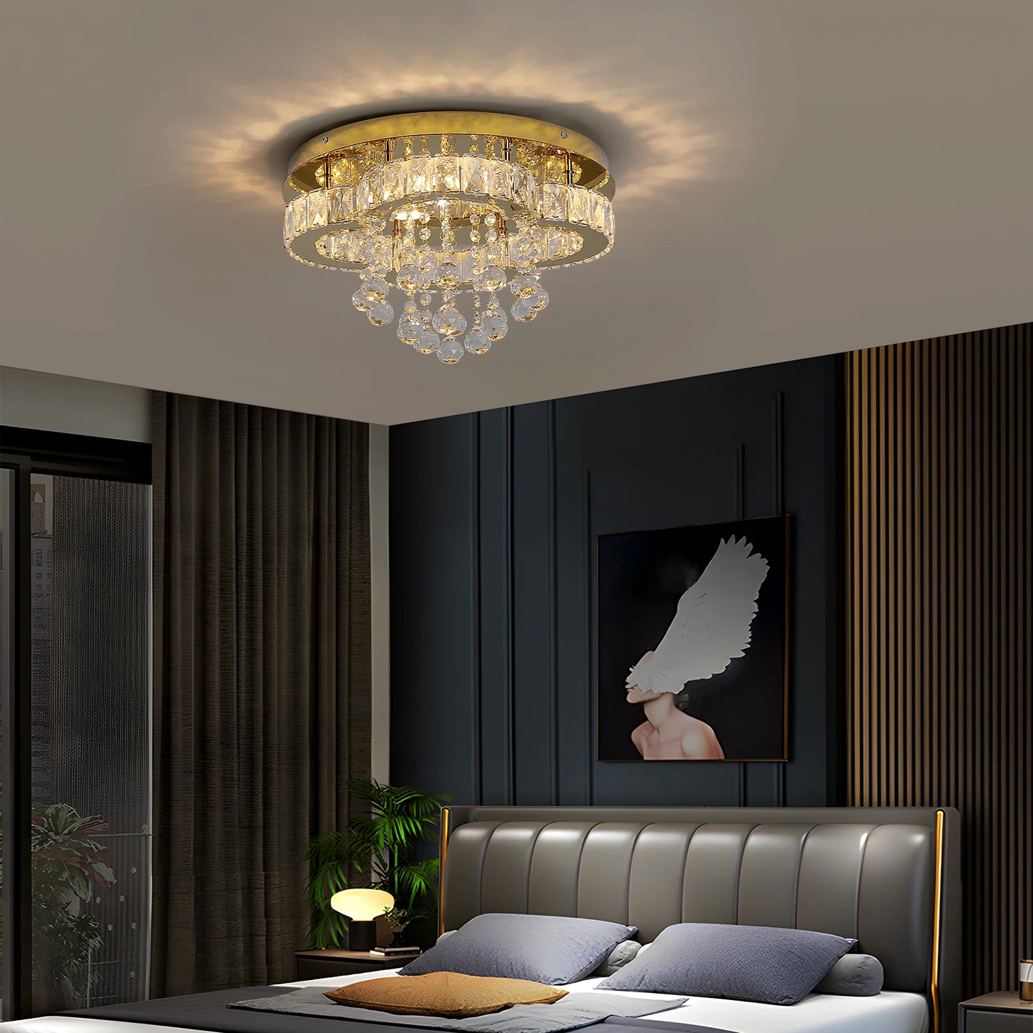 VETRULUS Crystal Chandelier Luxury Pendant Ceiling Lamp