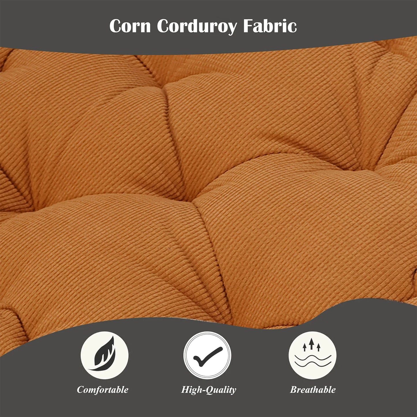 Square Intelligent Design Memory Floor Pillow for Meditation and Yoga