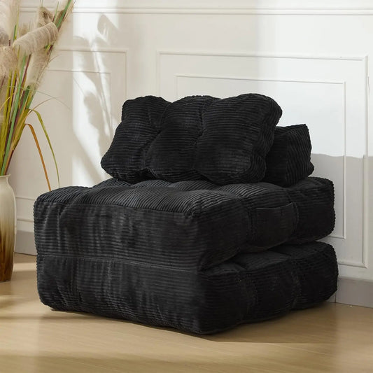 HiMISS 3 In 1 Folding Sofa Bed With Pillow BackSupport