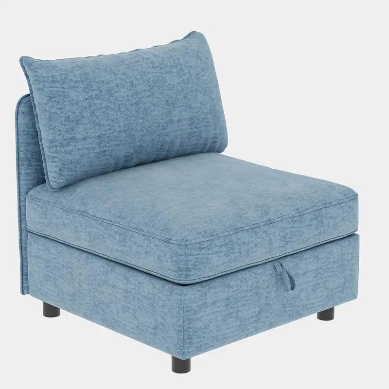Modular Sectional Sofa Set With Storage 3 Seater Loveseat Chair