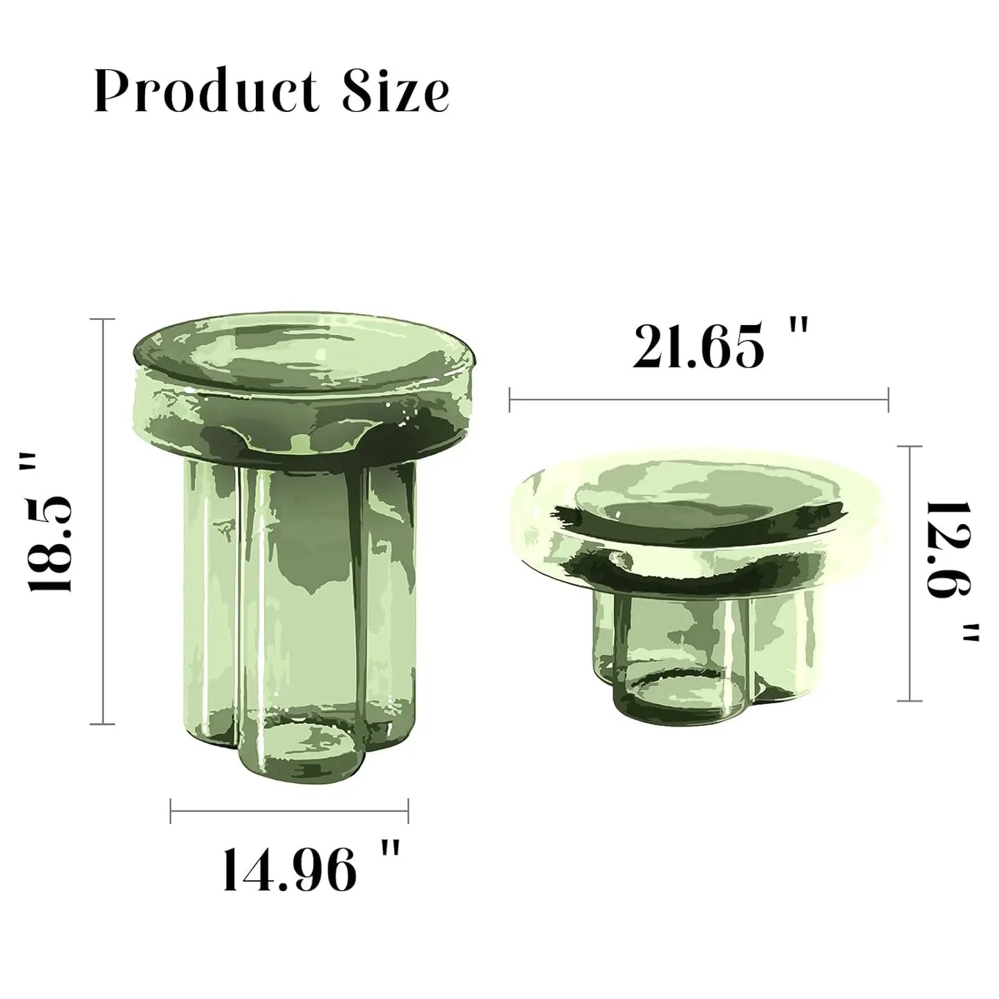 Glass Coffee Table With Stone Base Mid Century Modern Design