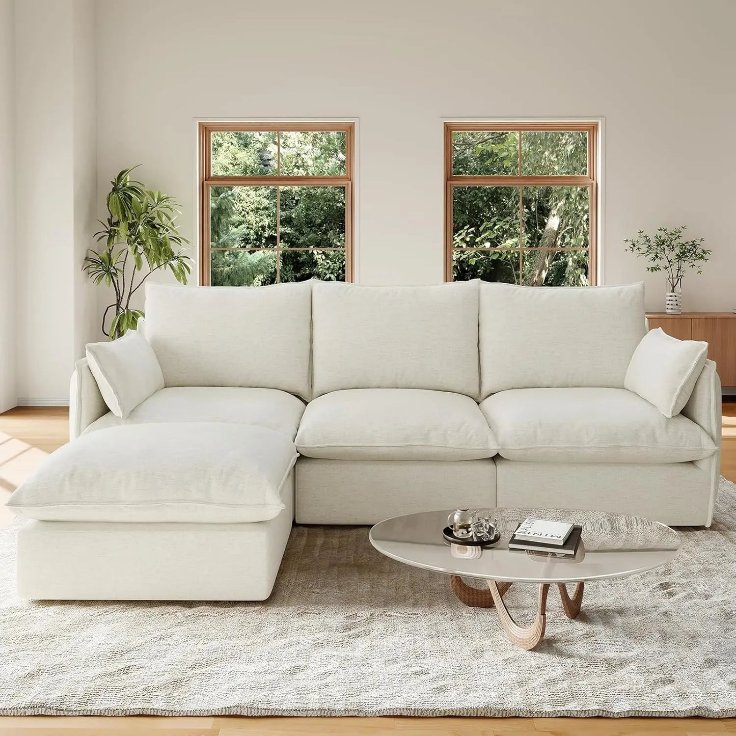 Guohe L Shape Cloud Modular Sectional Sofa Waterproof