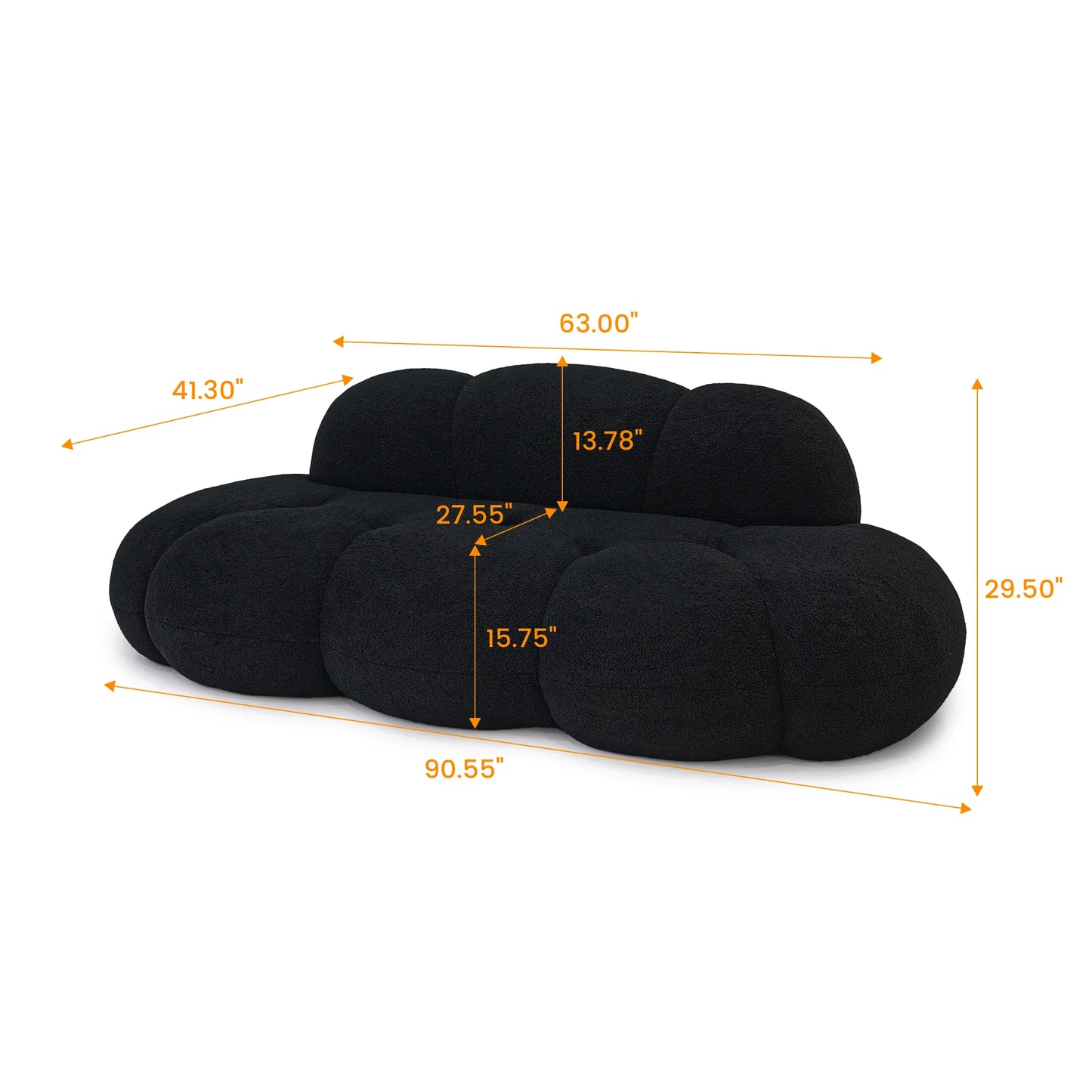 Sdorens Modern Cloud Shaped Sofa For Living Room And Bedroom