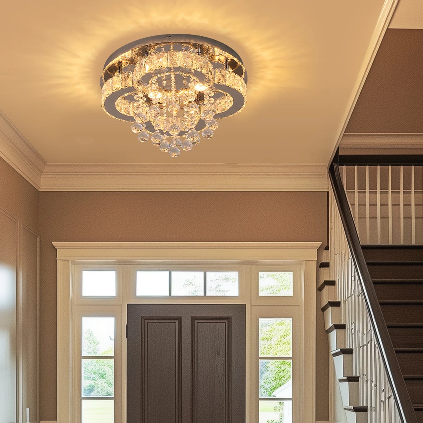 VETRULUS Crystal Chandelier Luxury Pendant Ceiling Lamp