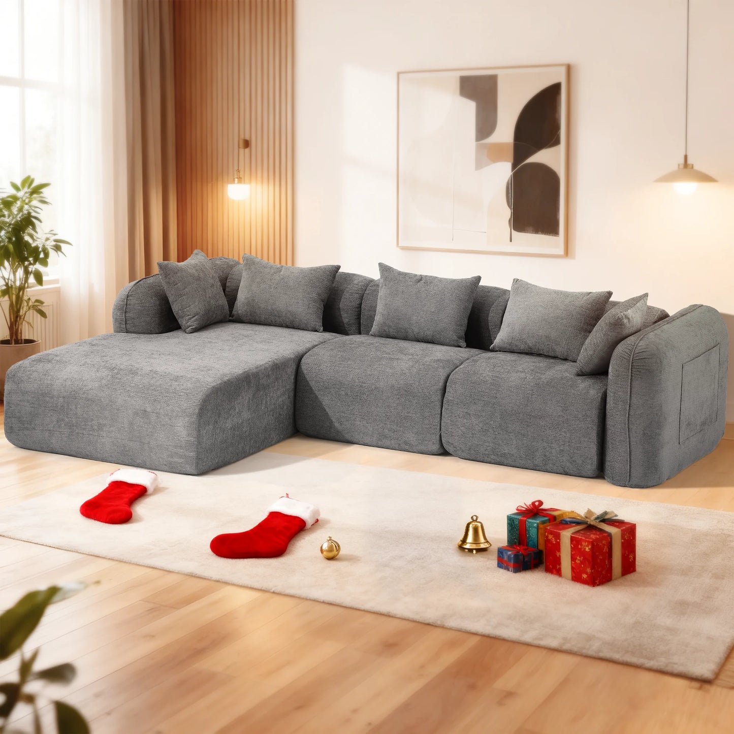 Redlife Sherpa Modular Cloud Sofa L Shaped Sectional