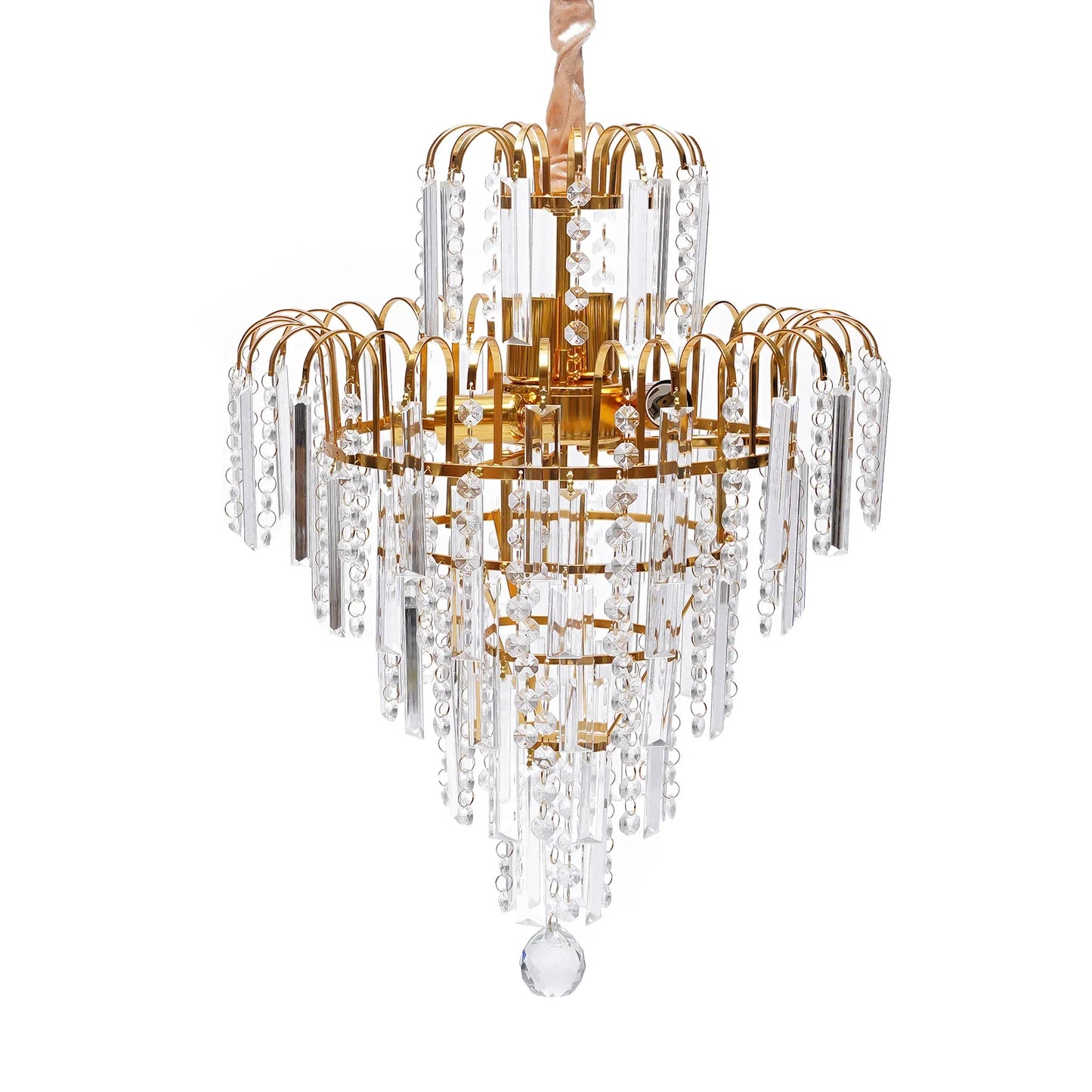 Led Crystal Chandelier Modern Luxury Ceiling Light Pendant Fixture E14