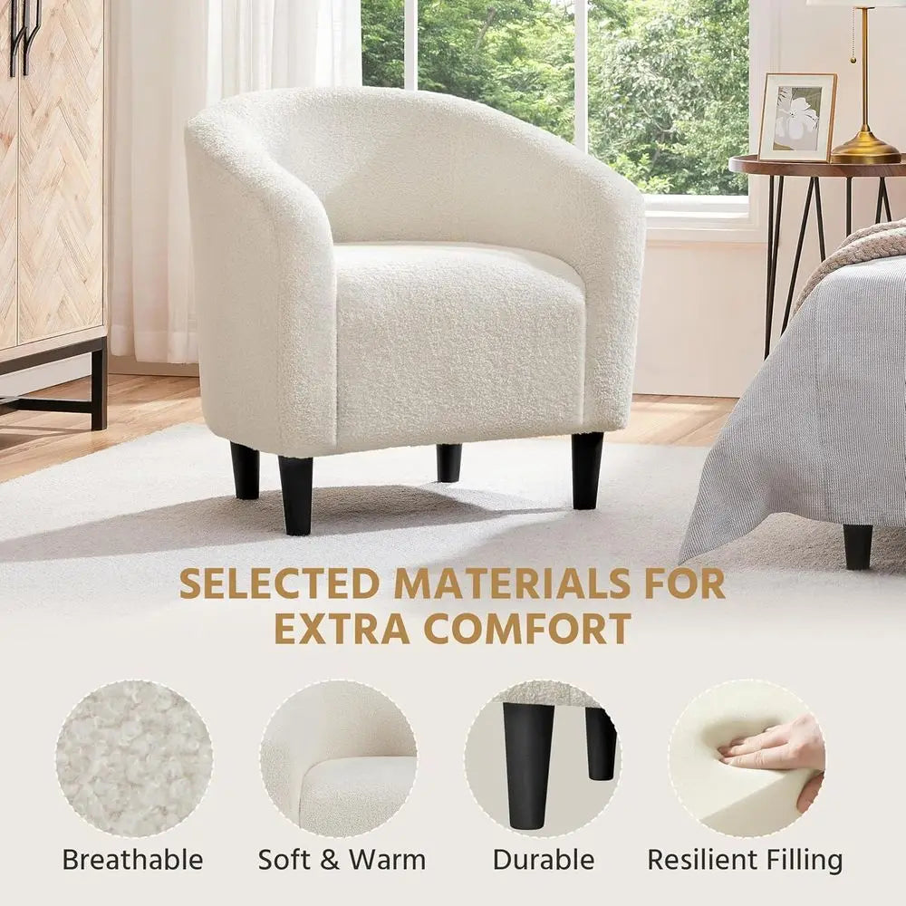 LISM Barrel Accent Chairs Set Of 2 For Living Room