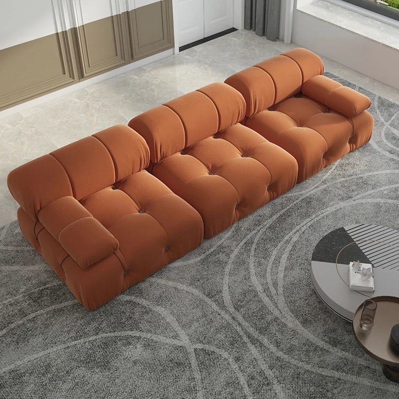 Sdorens Modern Minimalist Velvet Modular Sectional Sofa Set