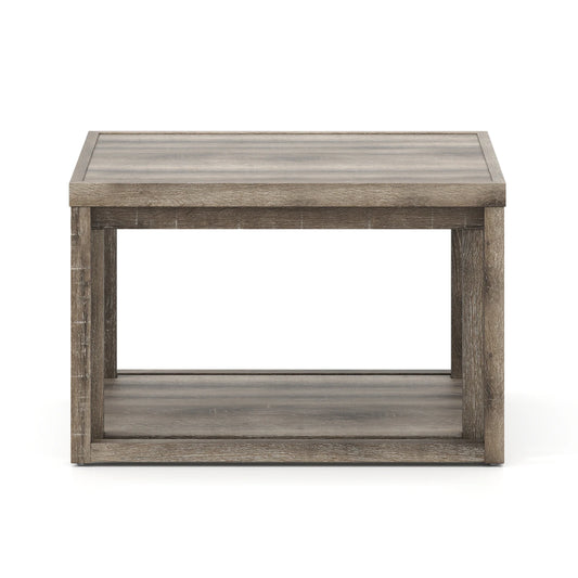 HOMASIS Nesting Coffee Tables Set of 2 With Storage