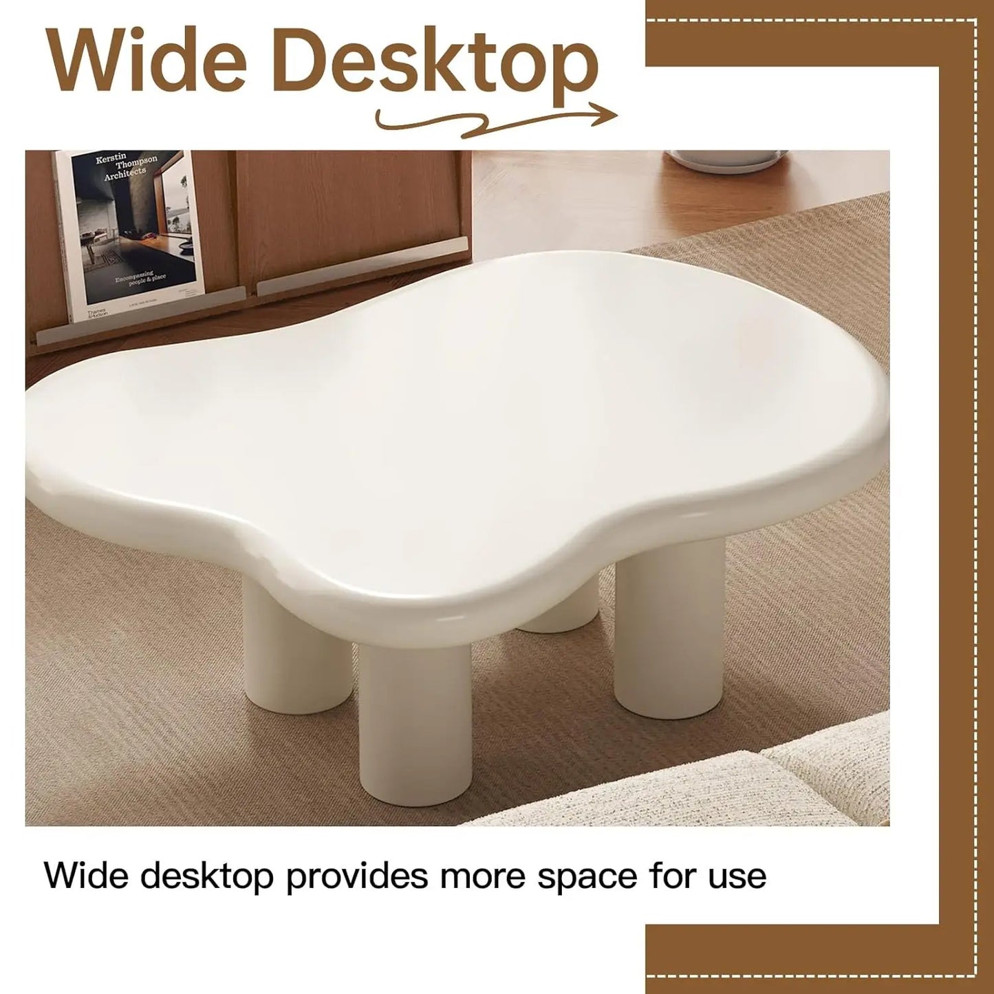 Cloud Modern Coffee Table With Four Legs For Living Room