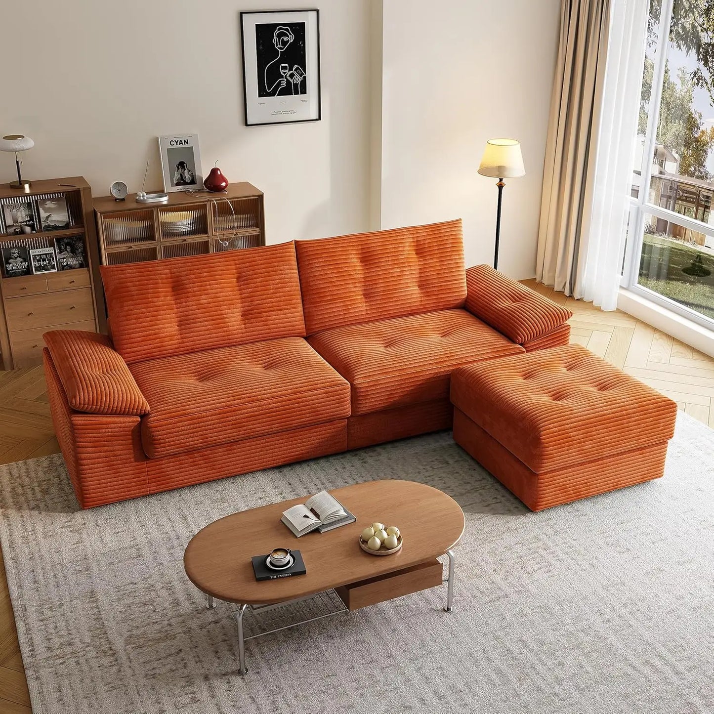 Compressed Convertible Sofa Bed Customized No Assembly Required
