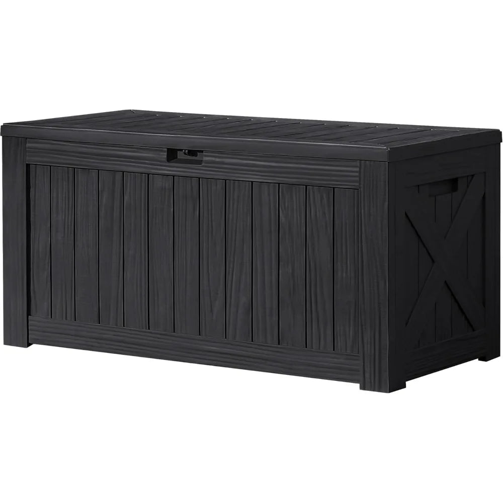 Devoko Resin Outdoor Deck Box Waterproof Storage Bench Patio