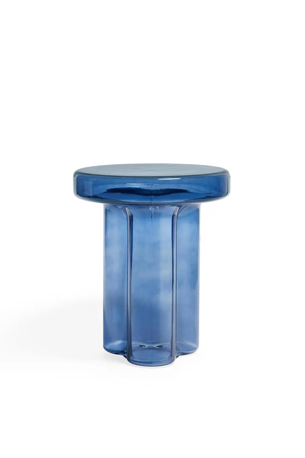 Glass Coffee Table With Stone Base Mid Century Modern Design