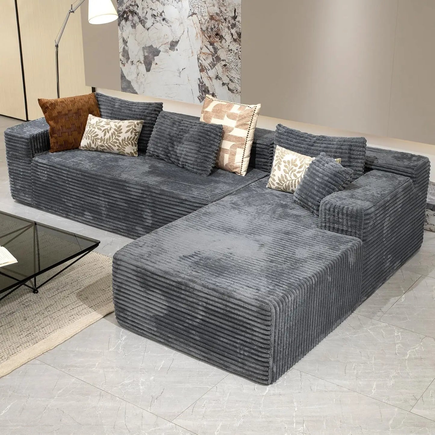 Cloud Sectional Sofa With L Shaped Chaise Modern Modular Design