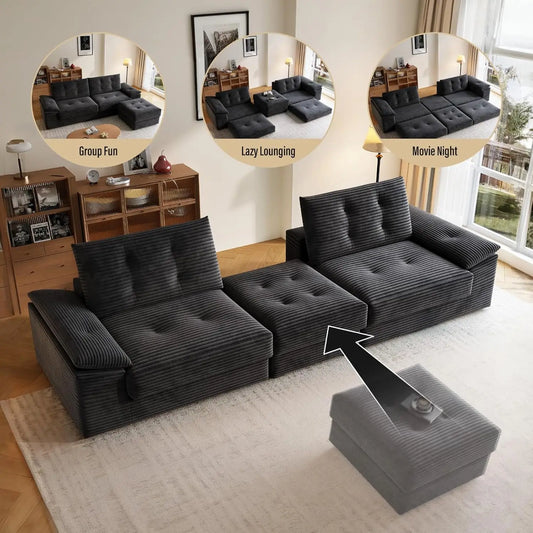 Compressed Convertible Sofa Bed Customized No Assembly Required