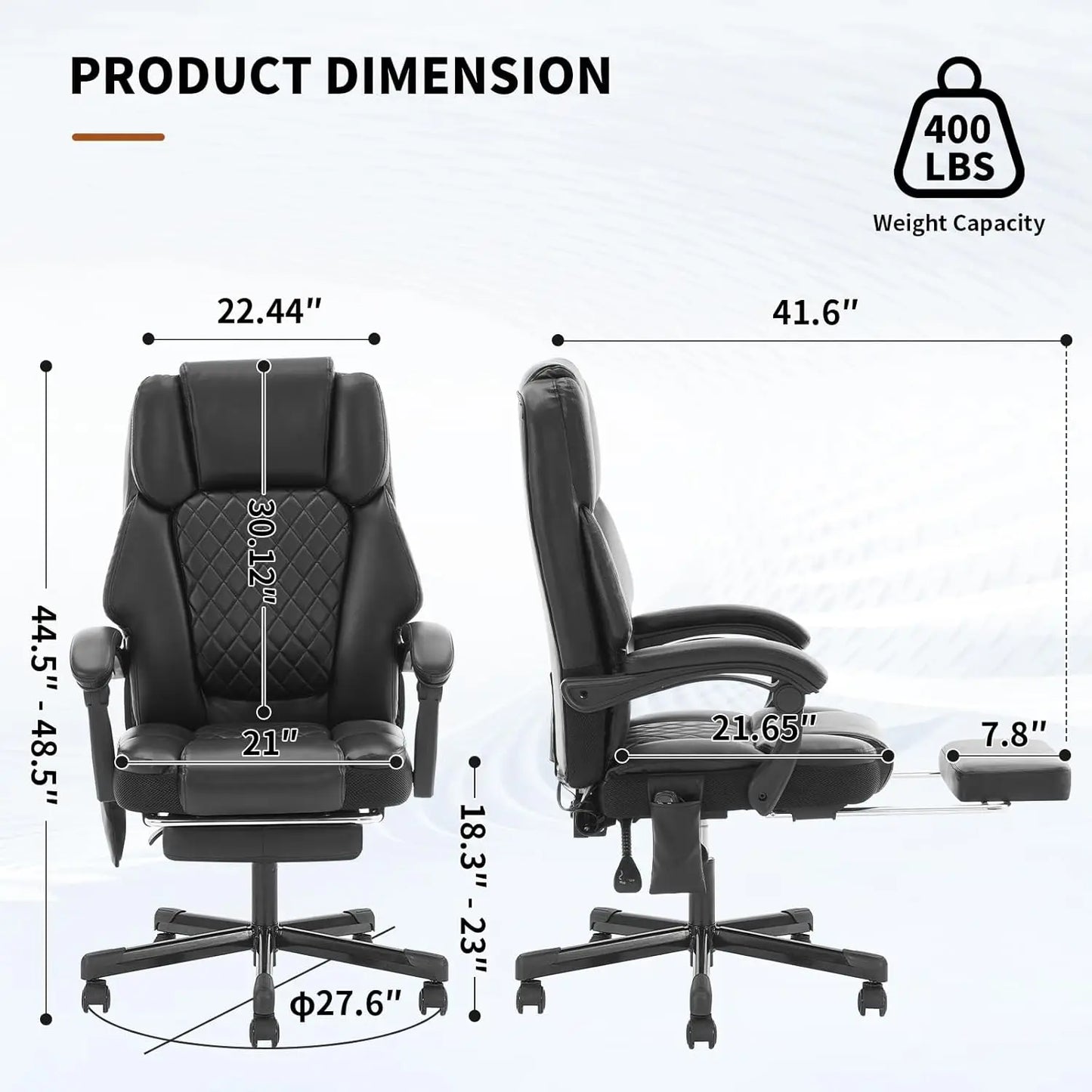 XMSJ Massage Office Chair With Heat And 6 Vibration Points