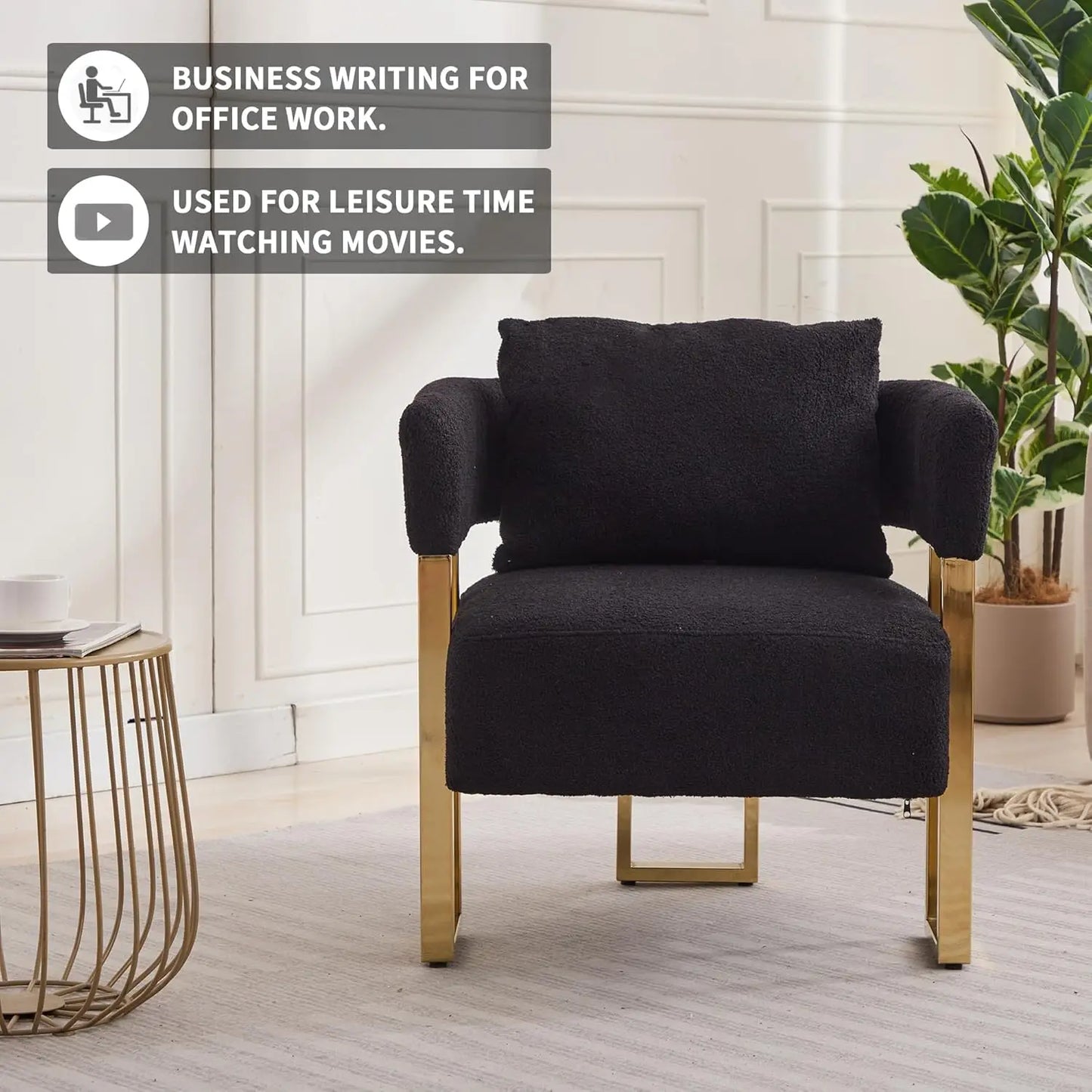 Modern Barrel Accent Chairs Upholstered Set Of Two