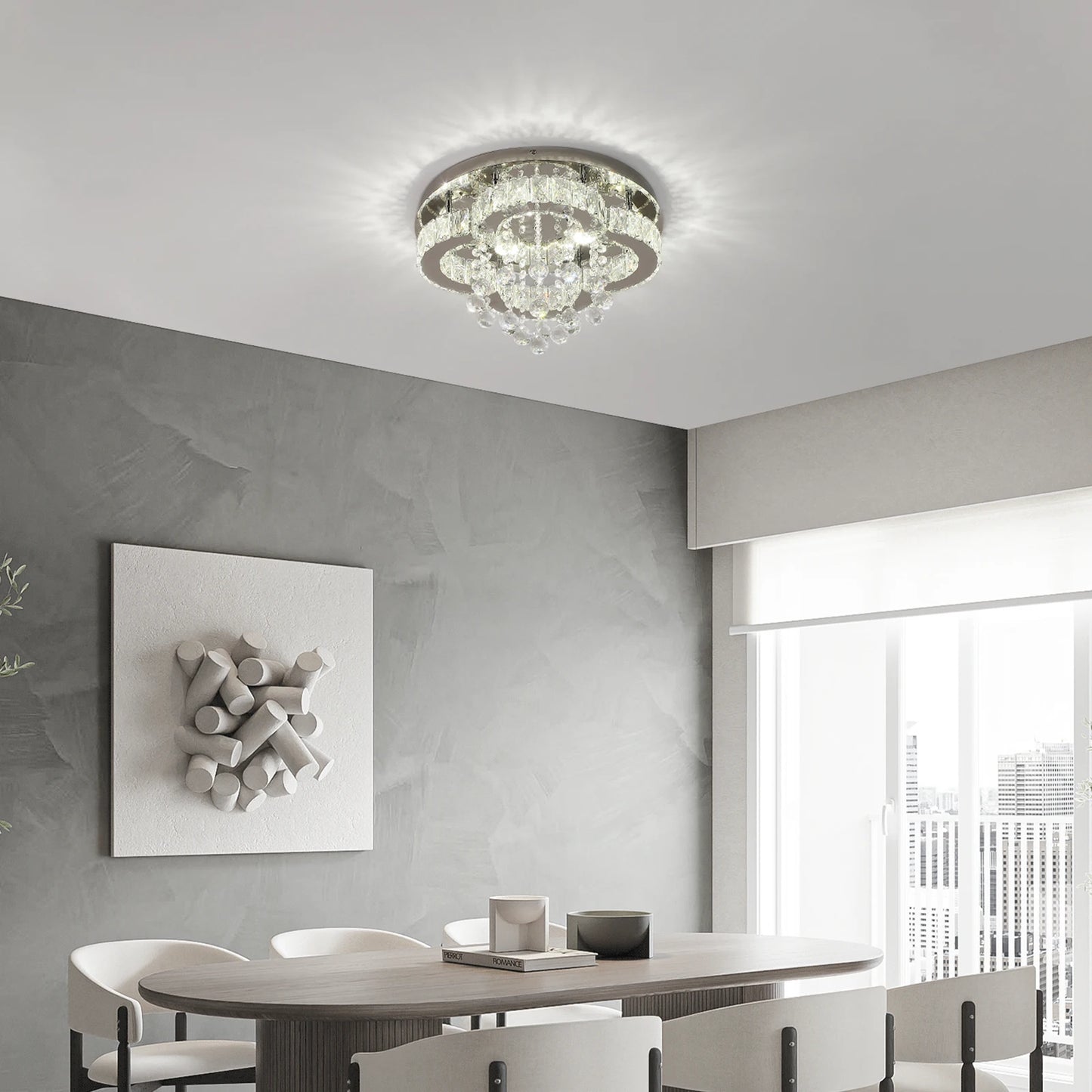 VETRULUS Crystal Chandelier Luxury Pendant Ceiling Lamp
