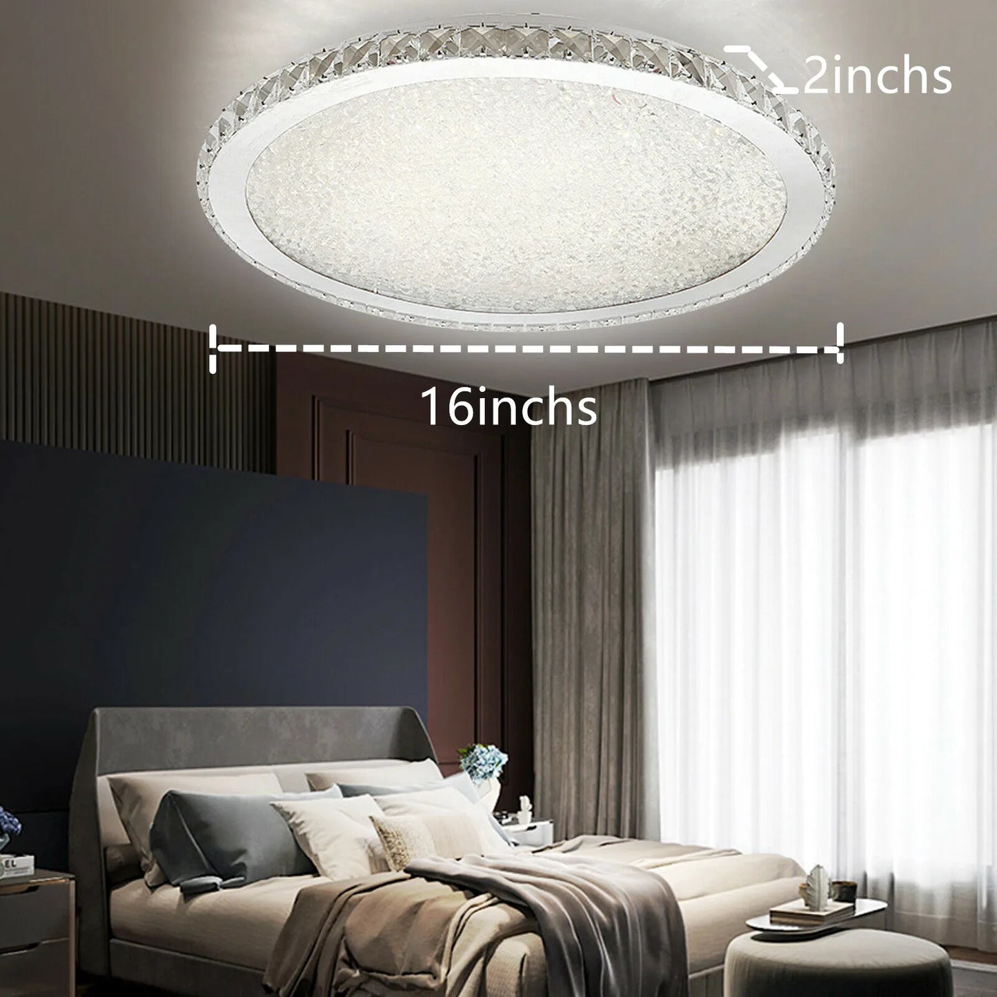 Loyalheartdy Crystal Ceiling Light Pendant Led Chandelier Raindrop Design