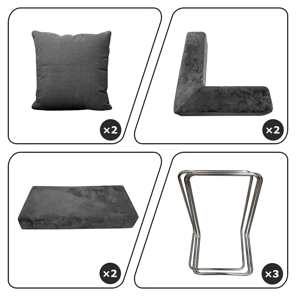 Foldable Sofa Bed With Removable Backrest For Living Room Seating