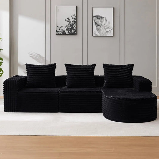 Cloud Couch Modular Sectional Sofa With Chaise And Pillows