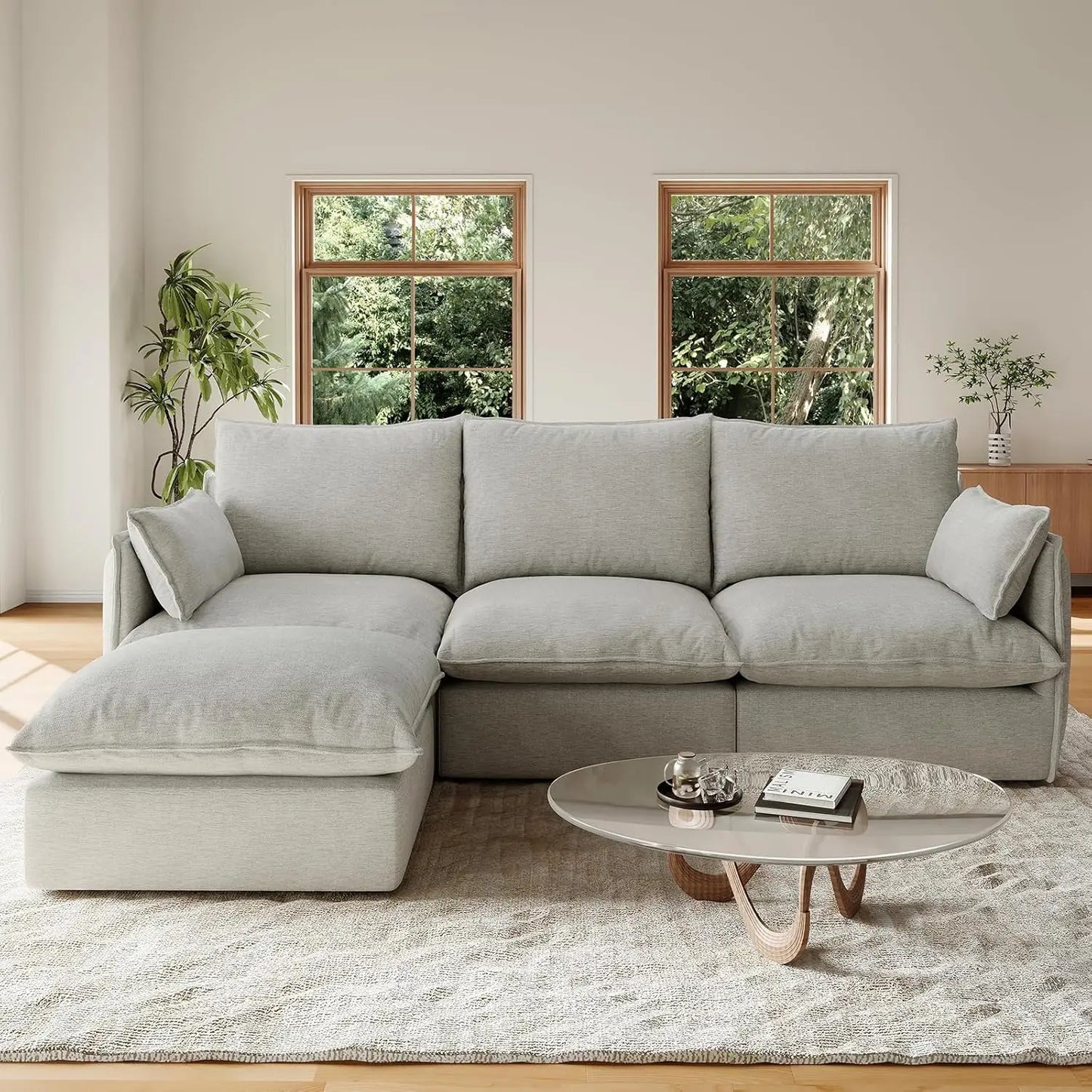 Guohe L Shape Cloud Modular Sectional Sofa Waterproof