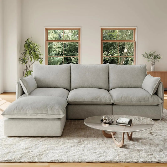 Guohe L Shape Cloud Modular Sectional Sofa Waterproof