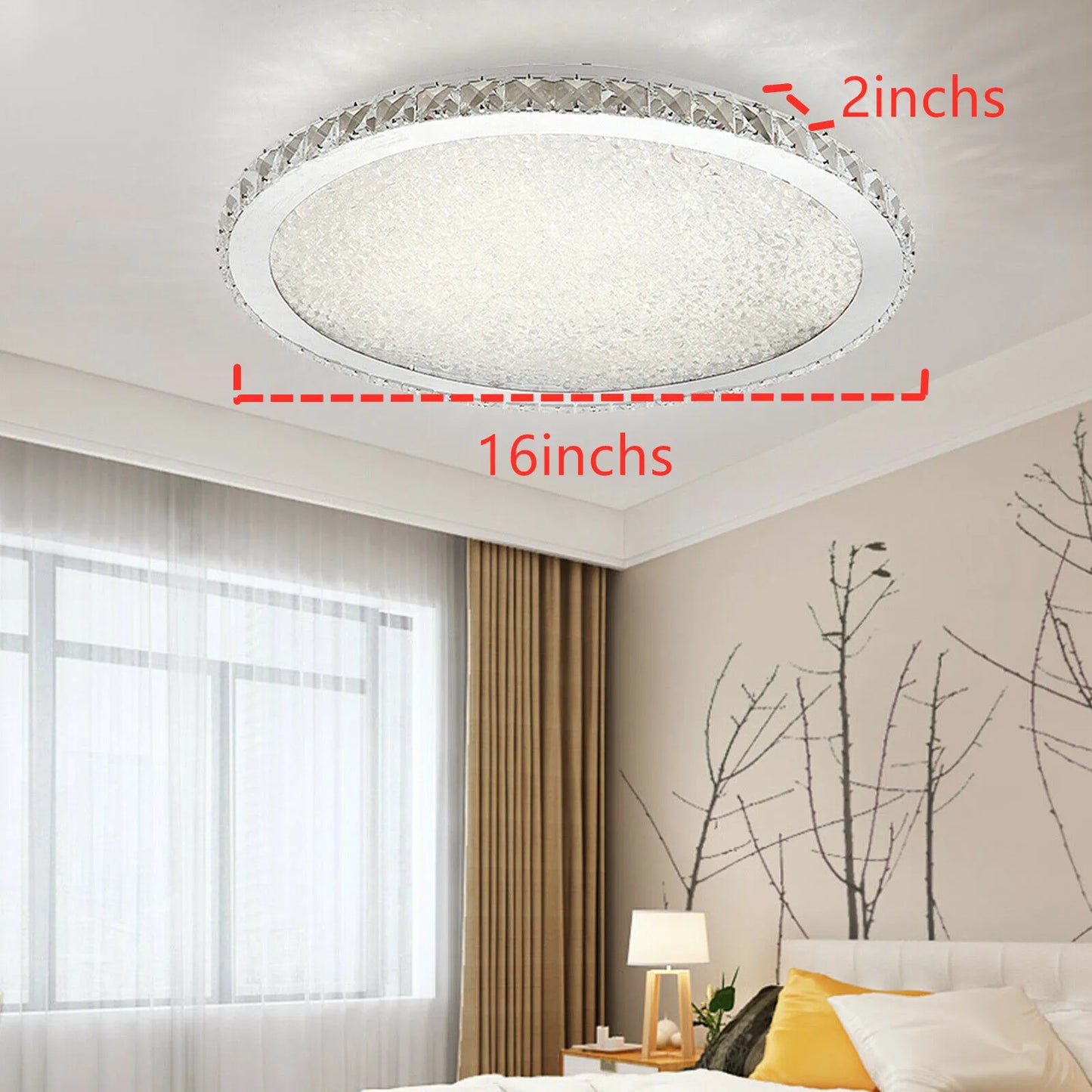Loyalheartdy Crystal Ceiling Light Pendant Led Chandelier Raindrop Design
