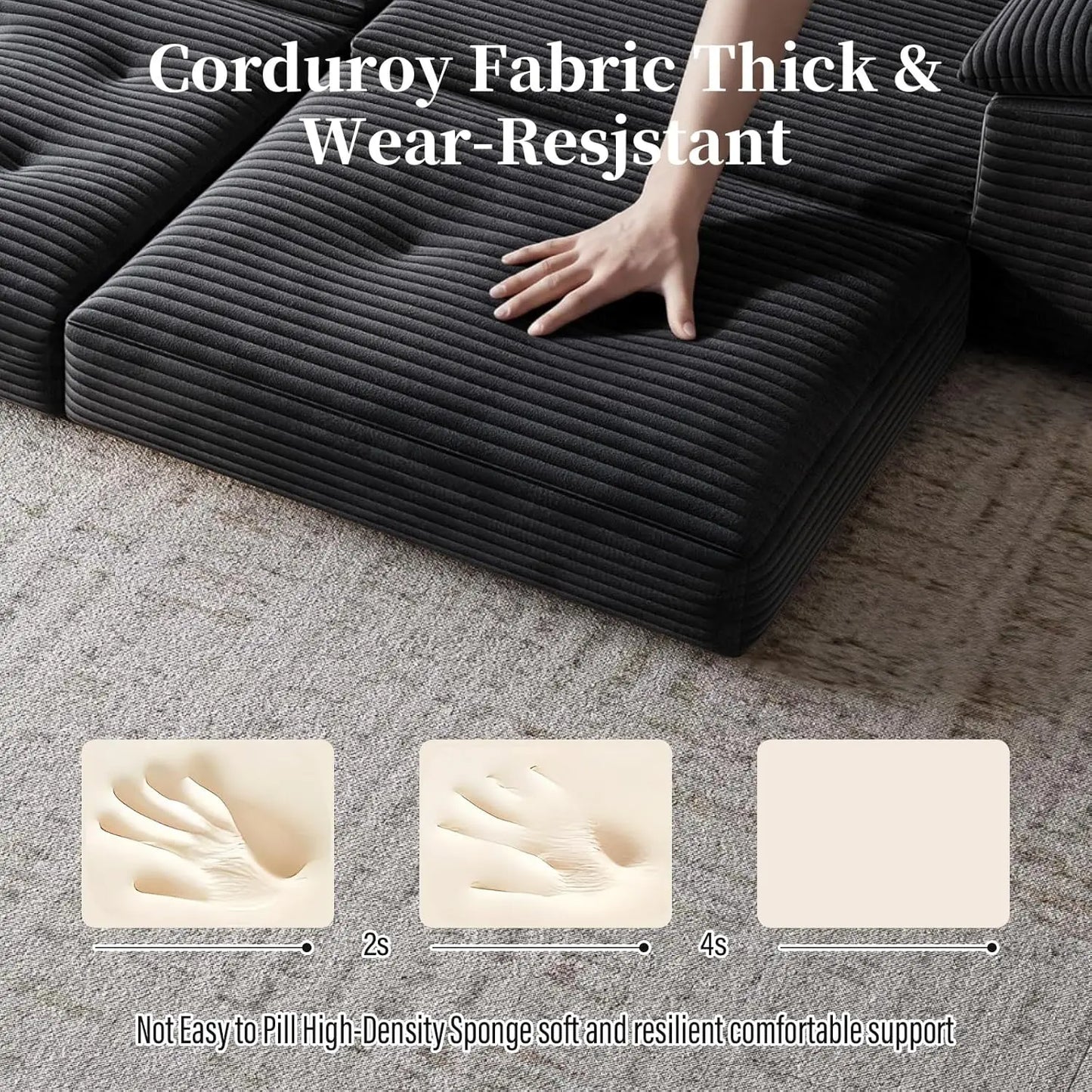 Compressed Convertible Sofa Bed Customized No Assembly Required