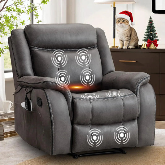 Chengwei Massage Recliner Chair With Heat And Faux Leather