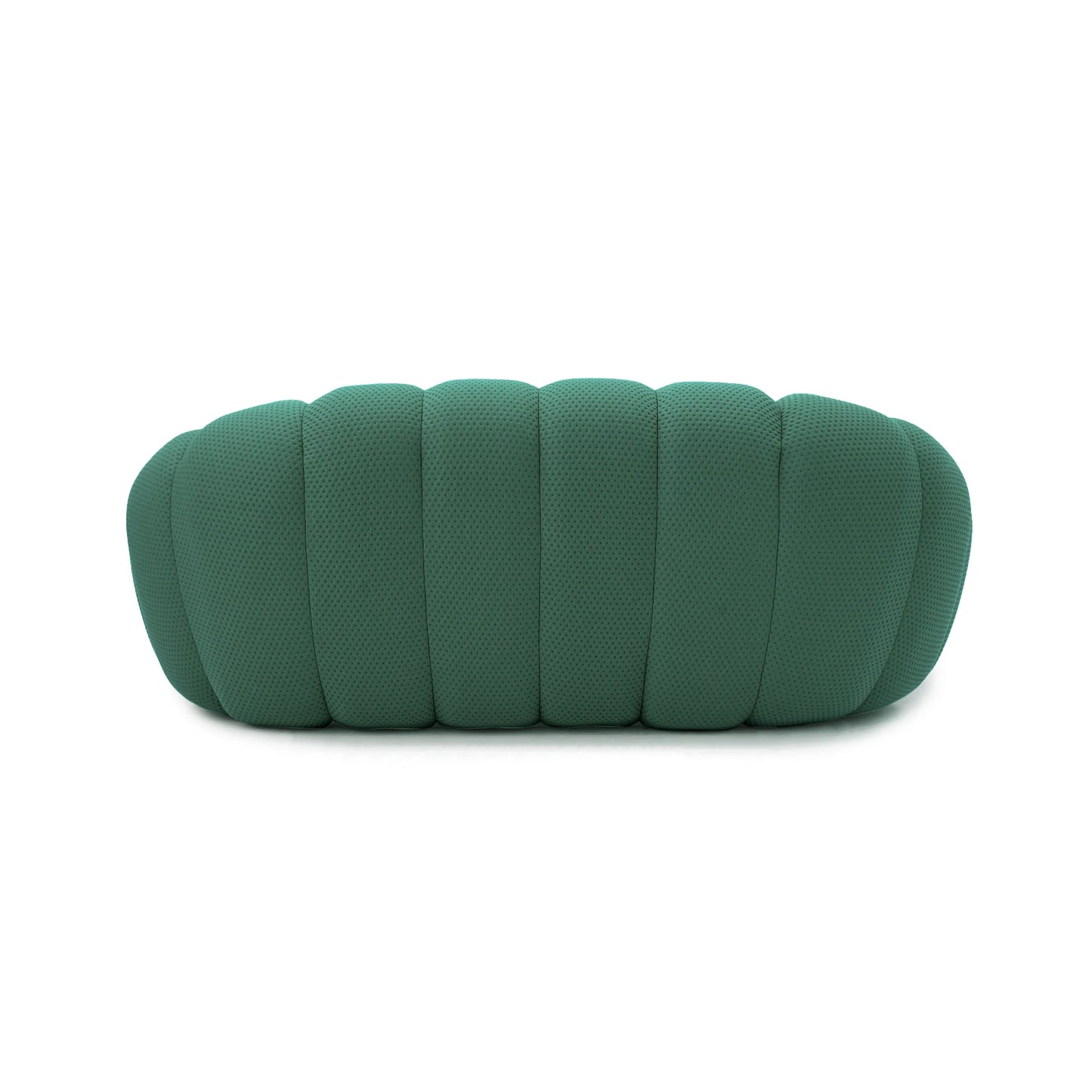 Sdorens Modern Curved Boneless Sofa With 3D Knitted Fabric Loveseat